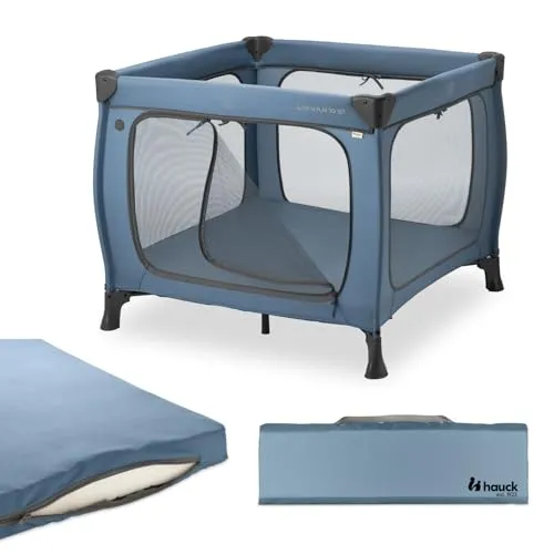 Hauck Baby-Reisebett Sleep N Play SQ, Set dark blue in blau von hauck