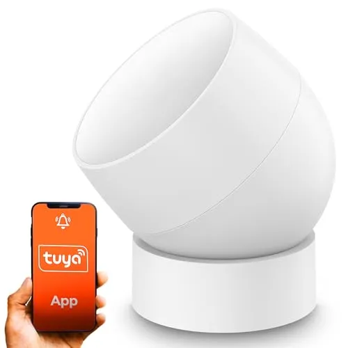Extralink Bewegungsmelder Innen, Bewegungsmelder, Alexa, Google Home, ZigBee,Tuya App, ZigBee Bewegungsmelder, 360 Grad Einstellung, Pyroelektrischer Sensor, Erstellung von Szenarien, Präsenzmelder