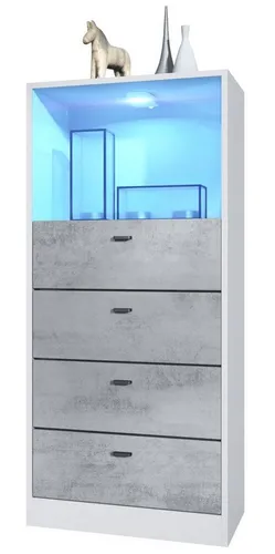 Vladon Kommode Pino V3 in grau von Vladon