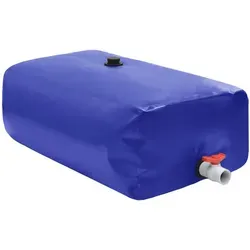 vidaXL Wassertank mit Wasserhahn 670L - Faltbarer Wasserbehälter aus reißfestem PVC für die effiziente Speicherung von Nichttrinkwasser. Ideal für Gärten, Camping und Outdoor-Aktivitäten.