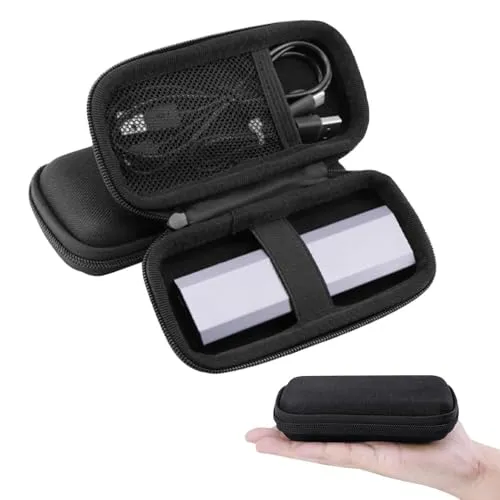 yotutun Hart Tragbare Schutzhülle Etui Tasche, Hartschalen-Tragetasche als Ersatz, Powerbank Case Hülle Tasche, Basics Schutzhülle für Anker Nano Powerbank, USB Kable, SD Karte(Nur Tasche)