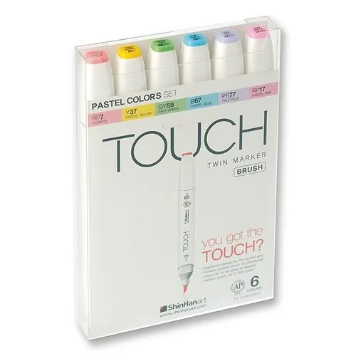 Touch Twin Marker Brush 6er Pastel Colors Touch 17696193 4,49€/Stück
