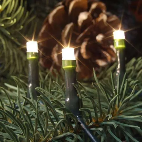 LED Lichterkette warmweiße LED`s Außenbereich Weihnachtsbaumbeleuchtung 100