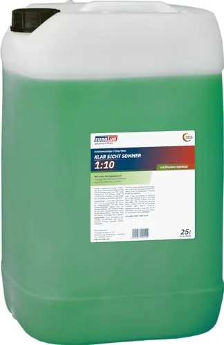 Eurolub Scheibenreinigungsanlage KLAR SICHT SOMMER 1:10 - Autopflege & Motorradpflege, effektive Reinigung für klare Sicht bei Sommerfahrten, ideal für sicheres Fahren.