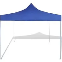 vidaXL Faltzelt 3 x 3 m Blau - Pavillons & Partyzelte, 100% wasserfestes Dach aus robustem 600D Oxford Gewebe, ideal für Gartenpartys, Hochzeiten und Grillfeste.