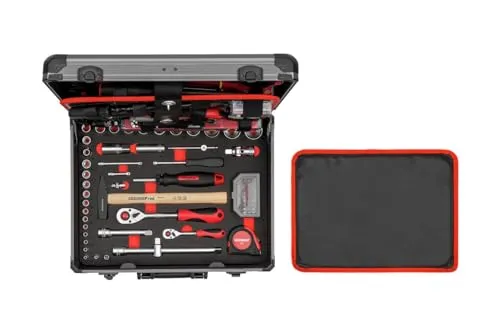 GEDORE red Wkzg-Satz ALLROUND Alukoffer 138-teilig - umfangreiches Werkzeugset für Profis und Heimwerker, robust und mobil im Alukoffer