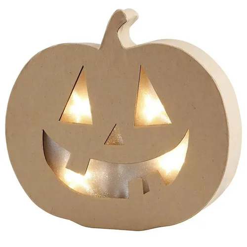 HALLOWEEN DEKO KÜRBIS MIT LICHT ZUM GESTALTEN NEU