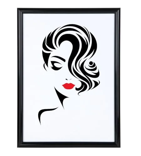 IDEAL TREND Classic Leichter Kunststoffbilderrahmen mit Acrylglas Schutz ohne Kompromisse BD: Farbe: Schwarz | Format: 15x20