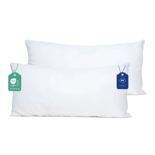 livessa Kopfkissen/Kissen 50x70 (2er Set) - Schlafkissen, Bettkissen, Pillow, waschbar, Ultra weich, atmungsaktiv, Hypoallergen, Obermaterial: Mikrofasergewebe, Innenmaterial: Hohlfaser…