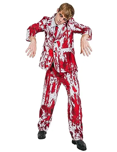 DEGUISE TOI Blutiger Bräutigam Kostüm für Erwachsene Hochzeit - Weiß