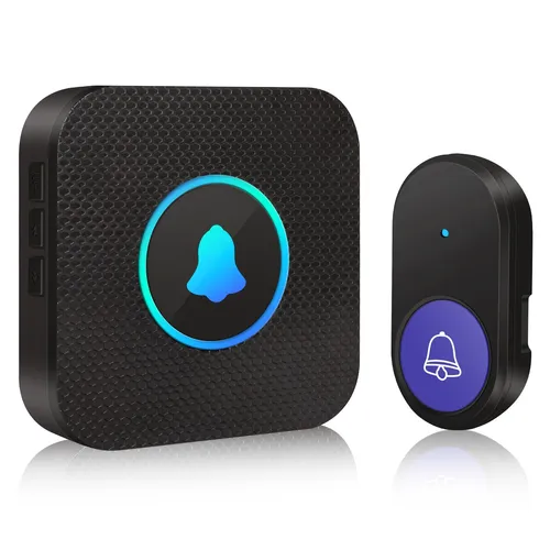 Funk Türklingel Funkklingel 400m Haustür Klingel IP55 Wasserdicht Außenbereich