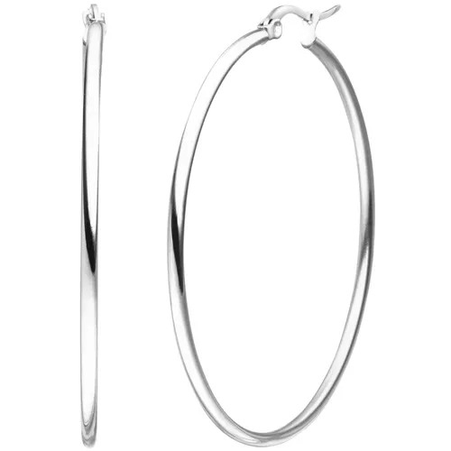 JOBO Creolen Edelstahl Ohrringe 50 mm