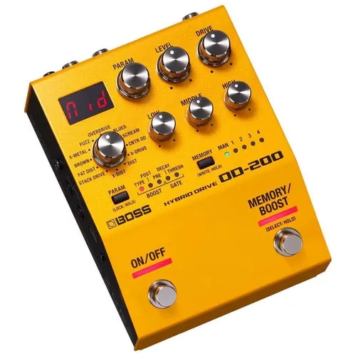 BOSS OD-200 Hybrid Drive - Verzerrer Effektgerät mit innovativer Hybrid-Technologie für vielseitige Klanggestaltung und beeindruckende Soundqualität.