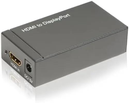 HDSupply DA120 - HDMI zu DisplayPort Konverter - Zubehör für MP3-Player, ideal für den Anschluss von HDMI Geräten an DisplayPort, unterstützt FullHD 1080p und bietet eine hohe Übertragungsrate von bis zu 6,75 Gigabit/s.