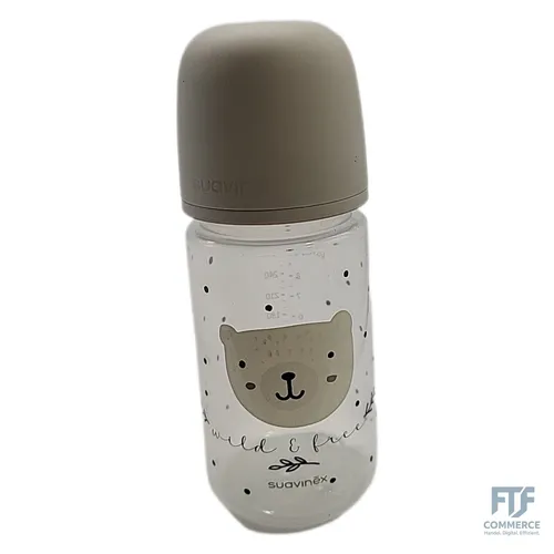 Suavinex, Babyflasche 270 ml mit SX Pro Physiologischem Silikon-Sauger, Antikoli