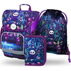 BAAGL Ergo Jungle Panda Schulranzen-Set 3tlg von BAAGL
