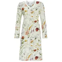 Ringella Nachthemd mit Blumendessin und V-Ausschnitt aus Strick Alloverdruck bunt 38
