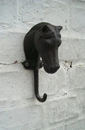 Deko-Impression Haken Wandhaken Garderobenhaken Pferdekopf Gusseisen Landhausstil