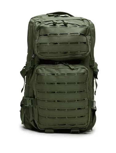 Brandit US Cooper Lasercut Large Backpack - Rucksack mit Lasercut MOLLE-System, gepolsterten Schultergurten und hohem Tragekomfort – ideal für Outdoor-Abenteuer und Einsatzkräfte.