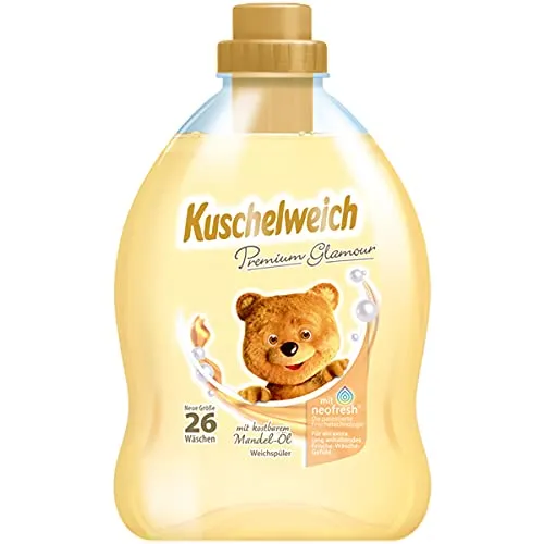 Kuschelweich Premium Weichspüler Glamour mit Mandel Öl 26 WL 750ml