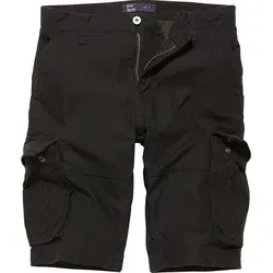 Vintage Industries Rowing Shorts, schwarz, Größe XS - Herren-Shorts aus hochwertiger Baumwolle im Regular Fit, ideal für Freizeit und Sport, mit praktischen 2 Eingrifftaschen.