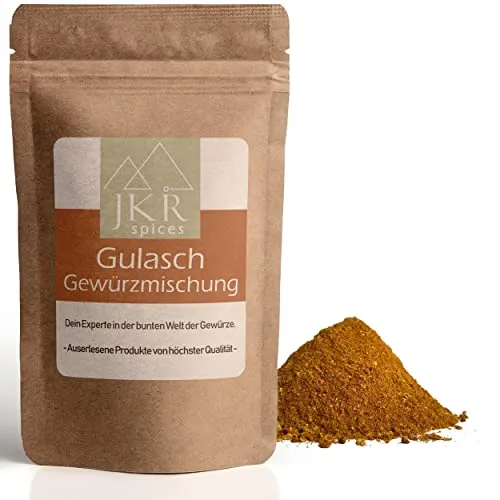 JKR Spices Gulaschgewürz 500g - Gewürzmischung, Pulver, Gewürz | Ideal zum Kochen für herzhafte Gerichte und ungarisches Gulasch | 100% natürliche Zutaten ohne Zusätze