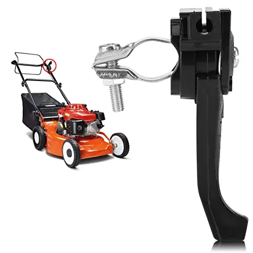 Raguso Gasbowdenzug Universal Rasenmäher Drosselhebel Rasenmäher Steuerteil mit Schraube Passend für 23~27mm Lenker Garten Landwirtschaft