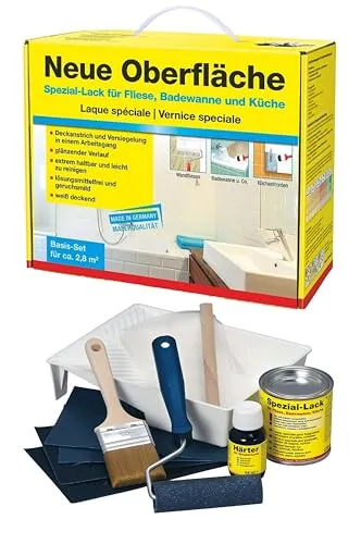 Decotric Neue Oberfläche Basis-Set für Fliese, Badewanne, Küche - Grundierung für Fliesen und Sanitärbereiche, sorgt für eine optimale Haftung und langlebige Ergebnisse.