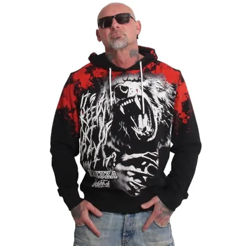 Yakuza Herren Creepy Hoodie Kapuzenpullover von Yakuza