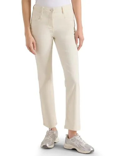 Cecil Bootcut Jeans Pearl Beige 36 - Stylische Bootcut Jeans im Slim Fit mit hohem Bund. Ideal für jeden Anlass, bietet optimalen Tragekomfort und eine schmeichelhafte Passform.