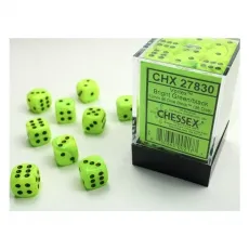 Chessex Vortex Bright Green/black (Würfelset 36 x W6) 292683