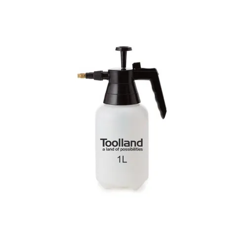 Toolland Drucksprühgerät Drucksprüher, einstellbare Düse, Skala, 1 Liter, Pumpensystem, Weiß/Sc, (1-tlg)