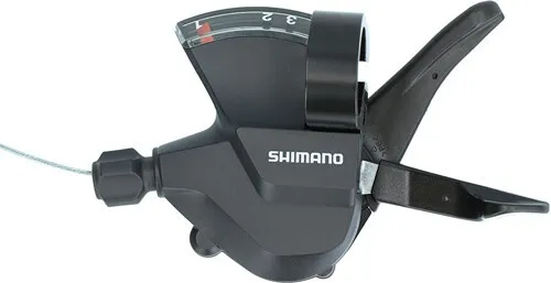 Schalthebel 8 oder 3 Gang Shimano SL-M315 RapidFire Plus - Universeller Daumenschalter für 3, 7 oder 8 Gänge, ideal für Mountainbikes und Trekkingräder. Leicht und ergonomisch für präzises Schalten.