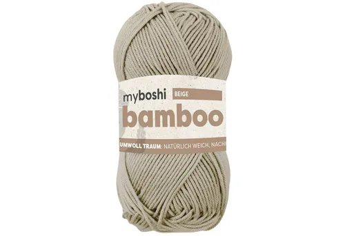 myboshi Bamboo, Bambus-Baumwollgarn Häkelwolle, 125 m (1-St), Uni