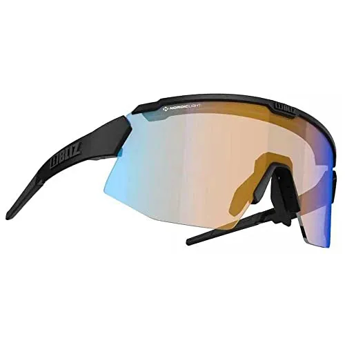 Bliz Breeze ZB7002 02 - Sportbrille in Matte Schwarz - Sportbrillen, ultraleicht und ideal für aktive Sportler, bieten optimalen Schutz und Sicht bei allen Bedingungen.
