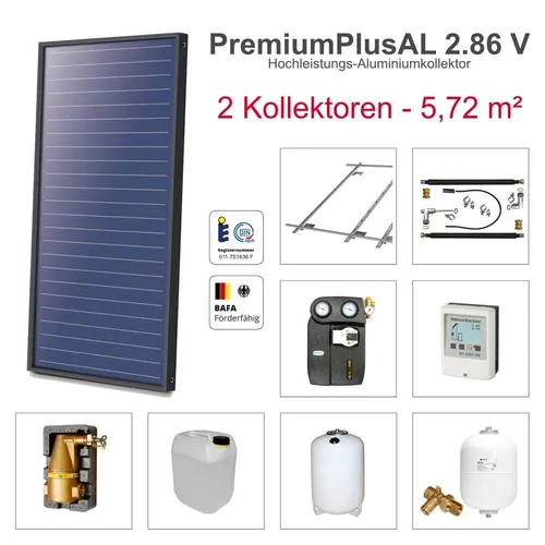 Solarbayer PremiumPlusAL Solarpaket 2 Ziegel 5,72 m²