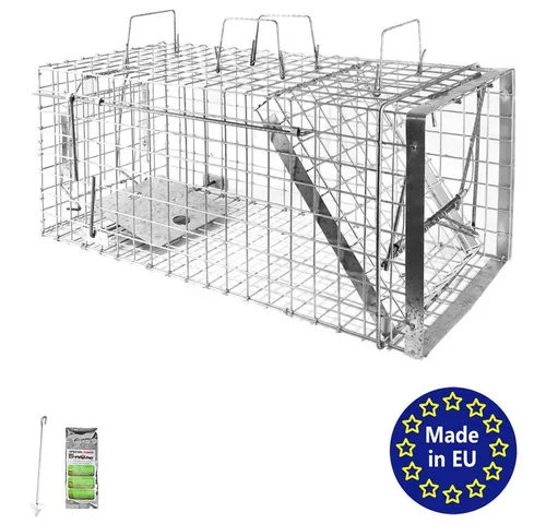 Petigi Lebendfalle Tierfalle Lebendfalle Marderfalle Ratte Falle 80 x 34 x 34 cm Heavy