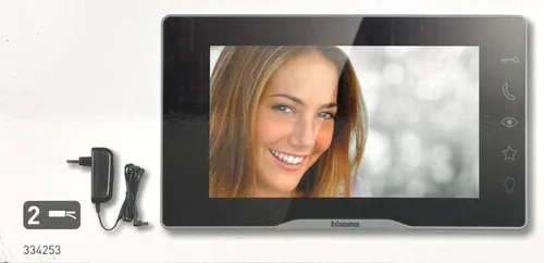 Bticino 334253 Video-Türsprechanlage 2 Drähte 7 Zoll 17,8 cm Farbe Freisprechein