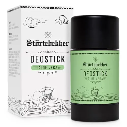 Störtebekker® Premium Deostick Aloe Vera - Erfrischender Deodorant Stick für Herren - Deostift für langanhaltende Frische - Männer Geschenkidee - Made in Germany - 75gr Deo Stick