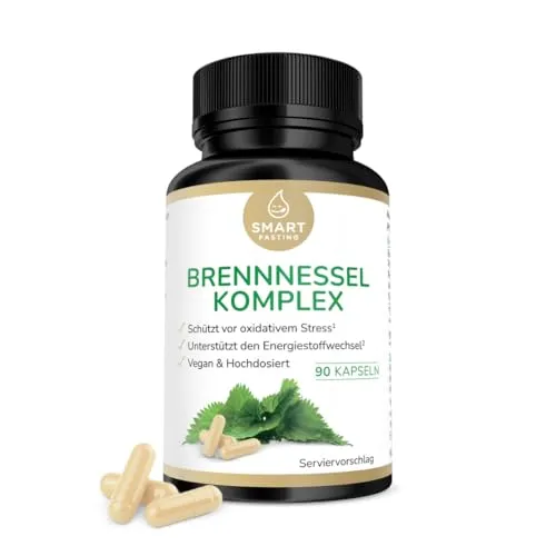 Brennnessel Komplex - Hochdosiert & Vegan - 90 Kapseln - Brennnessel Komplex mit Mangan & Kupfer in veganer Kapsel-Form, ideal für die tägliche Unterstützung. Enthält hochwertige Inhaltsstoffe für eine bewusste Ernährung.