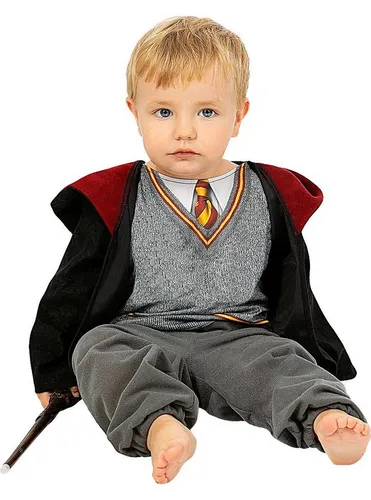 Metamorph Zauberer-Kostüm Harry Potter für Babys in grau von Metamorph