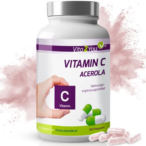 Vita2You Vitamin C Acerola Kapseln - 750mg Acerola pro Kapsel