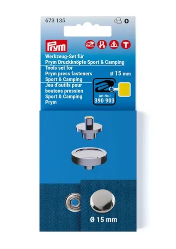 PRYM Werkzeug-Set für Druckknöpfe Sport & Camping (15 mm)