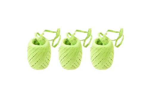 maDDma Geschenkband 3 x 30m Papierschnur Raffia, pistaziengrün