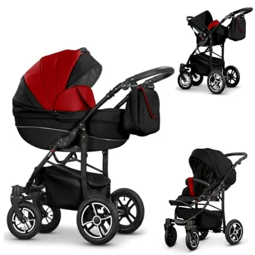 Kinderwagen-Set Craft Eco 4 in 1 inkl. Sportsitz, Autositz und Zubehör - 16 Teile - in 16 Farben
