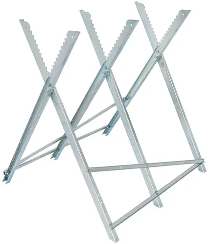 Sägebock MB 150 S - Robustes Holzsägesystem - Werkstatteinrichtung mit verzinktem Stahl, rutschsicherer Auflage und bis zu 150 kg Tragkraft. Ideal für sicheres und effizientes Sägen von Holz.