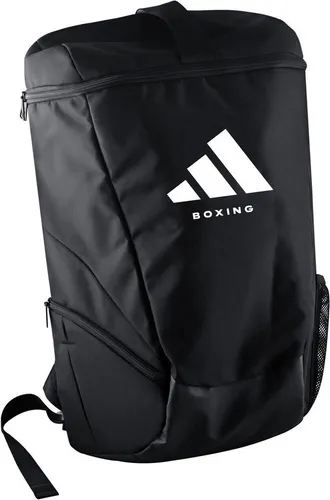 adidas Performance Sportrucksack BOXING - Rucksacktasche in Größe S aus strapazierfähigem Polyester, ideal für Sport und Training, in stylischem Schwarz/Weiß.