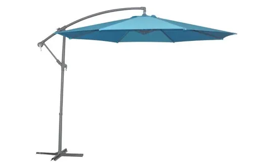 TrendLine Ampelschirm petrol Ø 300 cm mit Kurbel - Sonnenschirm mit knickbarem Design, ideal für Garten und Terrasse, bietet optimalen Schutz vor Sonne und ist einfach zu bedienen dank praktischer Kurbel.