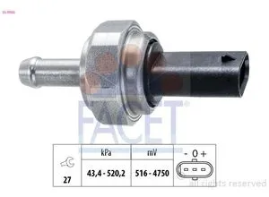 Facet Sensor, Abgasdruck Made in Italy