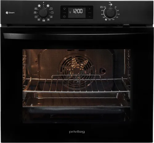 Privileg Einbaubackofen PBA2S85HU1K, mit Teilauszug, Hydrolyse, Schonendes Garen dank des Turn&Go Dampfprogrammes für beste Ergebnisse